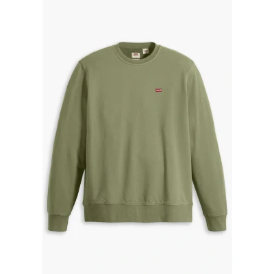 Image of Levi&#039;s THE Original CREW Sweatshirt, Men&#039;s, Size: XXL, Moss olive