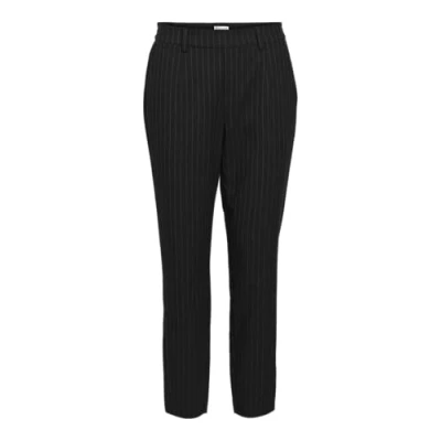 Image of Object Objlisa Trousers, Women&#039;s, Size: 6, Black/grey