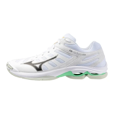 Image of Mizuno WAVE VOLTAGE 2 Volleyball Shoes White/Black/Frozen Emerald Women/Men Size 7,5