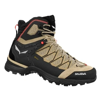 Image of Salewa MTN Trainer LITE MID GTX Hiking shoes, Women&#039;s, Size: 6.5, Quicksand/black Leather/synthetics