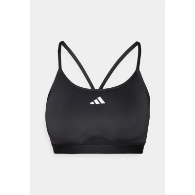 Image of adidas Performance Aeroreact 3STRIPES Light support sports bra, Women&#039;s, Size: XS, Black