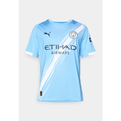 Image of Puma MCFC HOME Replica Club wear, Men&#039;s, Size: Medium, Team light blue/white