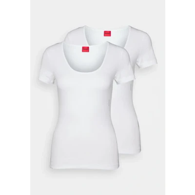 Image of HUGO TWIN 2 PACK Undershirt, Women&#039;s, Size: XS, White