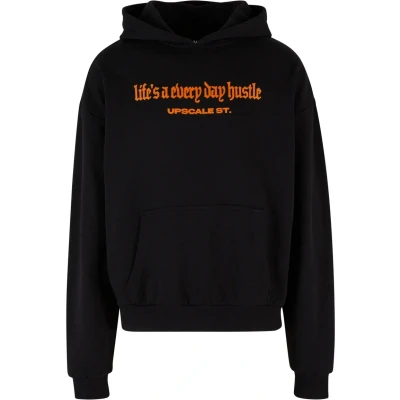 Image of Upscale by Mister Tee Hustle Ultra Heavy Hoodie, Men&#039;s, Size: XL, Black