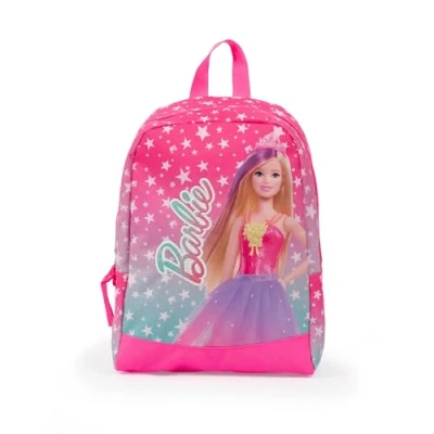 Image of Giochi Preziosi Barbie Nursery Backpack with Large Central Compartment, Suitable for Toddlers, Padded Shoulder Straps and Handle Dim. 25.5 x 34.5 11.5 cm, multi coloured, S, Casual,