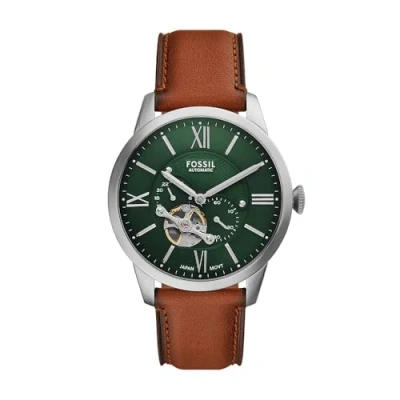Image of Fossil Townsman Chronograph watch, Men&#039;s, Size: One Size, Brown