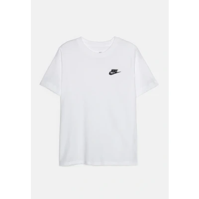 Image of Nike Sportswear TEE Futura Unisex Basic Tshirt for kids, Size: 14y, White