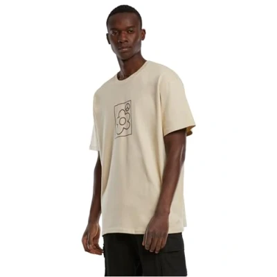 Image of Upscale by Mister Tee MORE Peace Print Tshirt, Men&#039;s, Size: Large, Sand