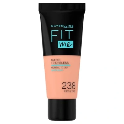 Image of Maybelline Fit Me! Matte and Poreless Foundation 30ml (Various Shades) 238 Rich Tan