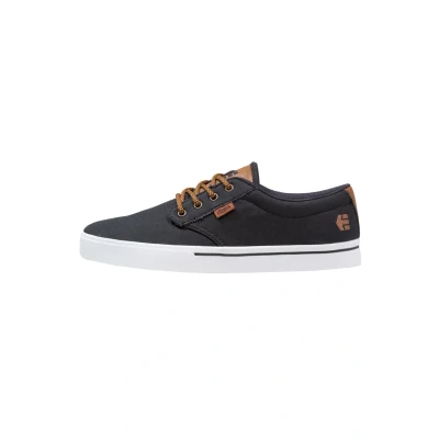Image of Etnies Jameson ECO Skate shoes, Men&#039;s, Size: 5.5, Navy/tan/white Imitation leather/ textile