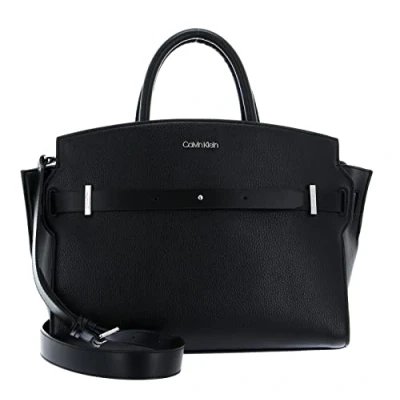 Image of Calvin Klein Ck Code Tote Md, Black, One Size, Black (Ck Black), Md