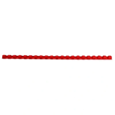 Image of GBC CombBind Binding Combs, 6 mm, 25 Sheet Capacity, A4, 21 Ring, Red, Pack of 100, 4028213