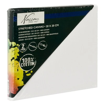 Image of Rillstab Art sensations cotton canvas, 20cm x (2 pack)