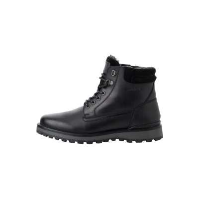 Image of s.Oliver Laceup ankle boots, Men&#039;s, Size: 7.5, Black Leather