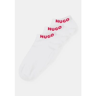 Image of HUGO 3 PACK Socks, Men&#039;s, Size: 5.5 8, White