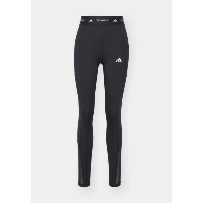 Image of adidas Performance Techfit Stash Pocket FULL Length Leggings Leggings, Women&#039;s, Size: XXS, Black