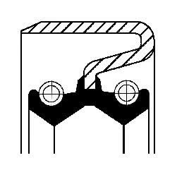Image of Shaft Seal, differential CORTECO 12011383B