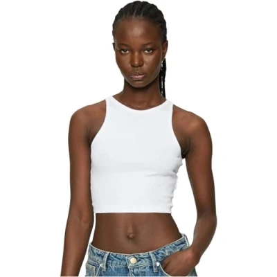 Image of Urban Classics Cropped 2PACK Top, Women&#039;s, Size: XXL, white