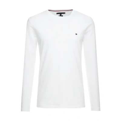 Image of Tommy Hilfiger SLIM FIT Long Sleeve TEE sleeved top, Men&#039;s, Size: Small, White