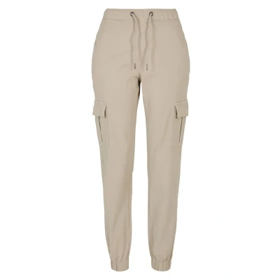 Image of Urban Classics Ladies HIGH Waist Cargo Comfort Jogging Pants trousers, Women&#039;s, Size: 3XL, Softseagrass