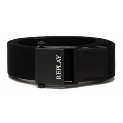 Image of Replay Belt, Men&#039;s, Size: 36, Black