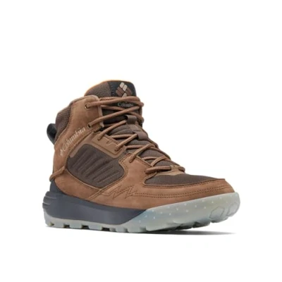 Image of Columbia Portlander Hiking shoes, Men&#039;s, Size: 8, Bark/desert sun Leather and textile