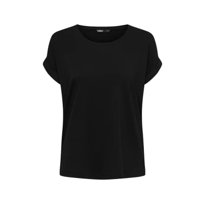 Image of ONLY Moster Oneck NOOS JRS Basic Tshirt, Women&#039;s, Size: XS, Black/solid black
