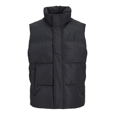 Image of Jack &amp; Jones Jjebradley Bodywarmer Waistcoat, Men&#039;s, Size: Large, Black