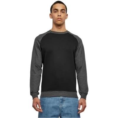 Image of Urban Classics Sweatshirt, Men&#039;s, Size: 4XL, Black/charocoal