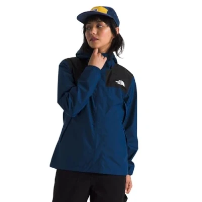 Image of The North Face Antora RAIN Jacket Waterproof jacket, Women&#039;s, Size: Large, Estate blue/black