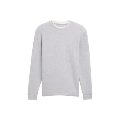 Image of TOM Tailor Denim IM 2IN1 LOOK Long sleeved top, Men&#039;s, Size: Large, Light stone grey melange