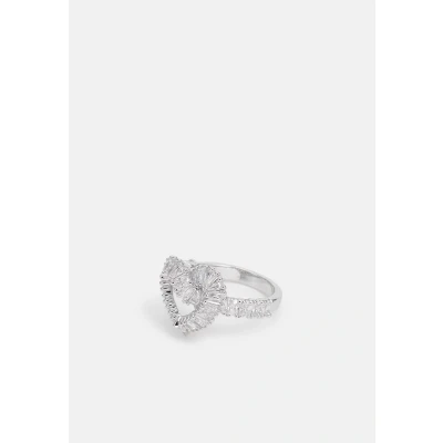 Image of Swarovski Matrix Woven Ring silvercoloured, Women&#039;s, Size: Small, Silver coloured