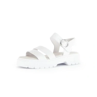 Image of Gabor Ankle cuff sandals, Women&#039;s, Size: 7, Weiss Leather