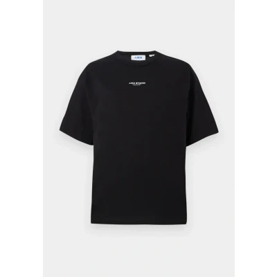 Image of JJXX Jxstudio Vesterbro Loose TEE Basic Tshirt, Women&#039;s, Size: Medium, Black/bright white