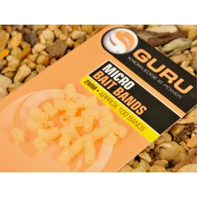 Image of Guru Micro Bait Bands Small 2mm (100 pieces)) Terminal tackle