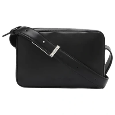 Image of Calvin Klein Women’s Embossed Logo Camera Bag with Zip, Black (Ck Black), One Size