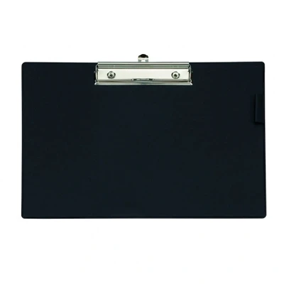 Image of MAUL A3 Clipboard Cardboard with Foil Writing Board Paper Clip Modern for Storage of Office, Kitchen and Workshop Black