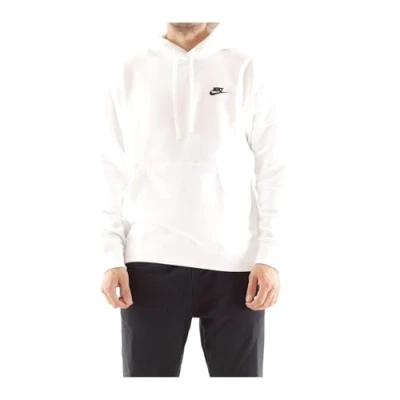 Image of Nike Sportswear CLUB Hoodie Hoodie, Men&#039;s, Size: Medium, White/black