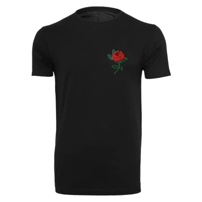 Image of Mister Tee ROSE Print Tshirt, Men&#039;s, Size: Medium, Black