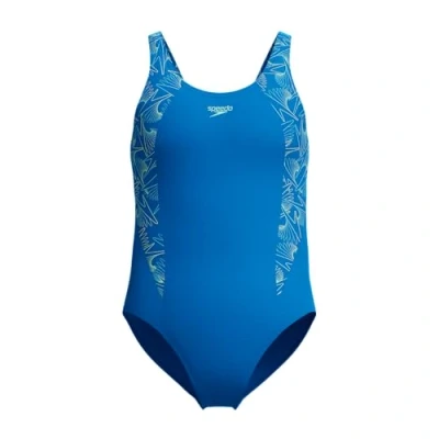 Image of Speedo Girl&#039;s Hyperboom Splice Muscleback Swimsuit Swim Training Chlorine Resistant Quick Drying Stretch Fabric Comfort Fit Swimwear (Pack of 1)
