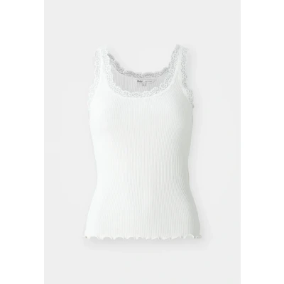 Image of ONLY Onlsara Sharai TANK Top, Women&#039;s, Size: Small, Cloud dancer