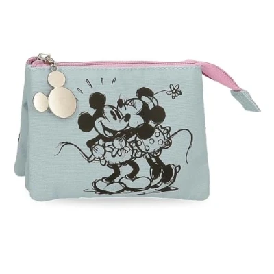 Image of Joumma Disney Kisses M&amp;M Wallet Blue 14x10x3.5 cm Polyester, Blue, Purse, purse