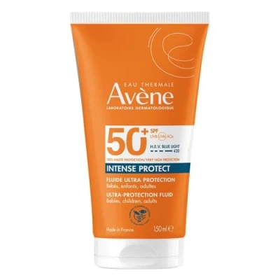 Image of Avène Intense Protect Ultra Fluid SPF 50+ Molto Alta Solare per Pelle Sensibile, 150 ml