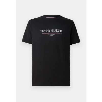 Image of Tommy Hilfiger Brand LOVE TEE Print Tshirt, Men&#039;s, Size: XS, Black