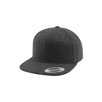 Image of Flexfit Melton Snapback Cap, Men&#039;s, Size: One Size, Darkgrey