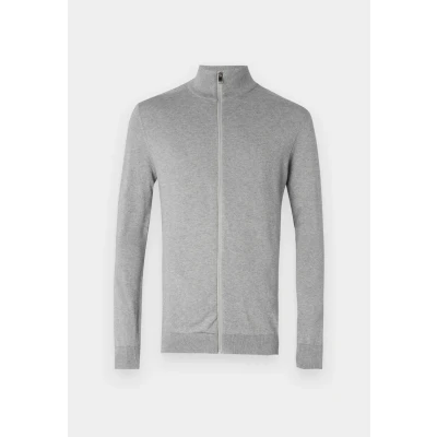 Image of Selected Homme BERG FULL ZIP B NOOS Cardigan, Men&#039;s, Size: Medium, Egret melange
