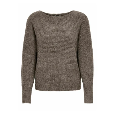 Image of ONLY Women&#039;s Onldaniella L/S KNT Noos Jumper Sweater, Major Brown, L