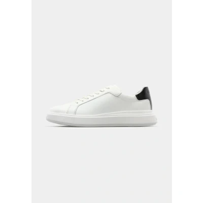 Image of Calvin Klein LACE UP Trainers, Men&#039;s, Size: 10.5, White/black Leather