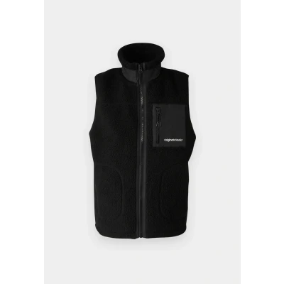 Image of Jack &amp; Jones Jorvesterbro Teddy Bodywarmer Waistcoat, Men&#039;s, Size: Small, Black