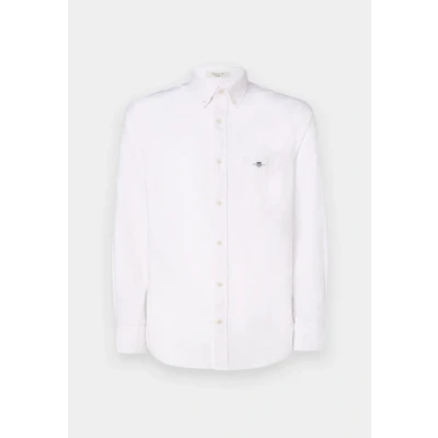Image of GANT REG Oxford Banker Stripe Shirt, Men&#039;s, Size: XL, Light pink